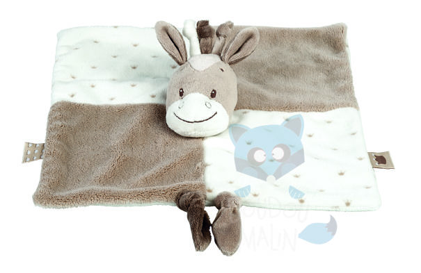  noa tom & max baby comforter horse brown beige 